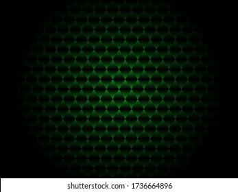 Dibujo vectorial de diseño verde de patrón abstracto metálico de carbono