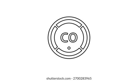 Carbon monoxide detector alarm system for home safety and alerting occupants.