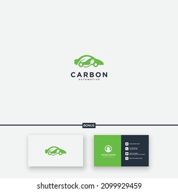 carbon natural car electric logo