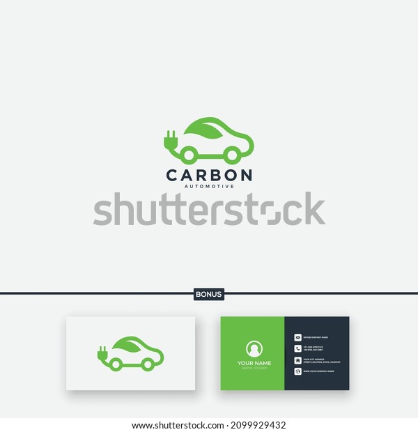 carbon\
nature leaf car electric logo minimalist\
modern