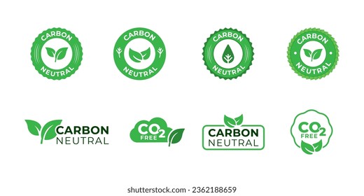 Carbon Neutral Badges, CO2 Free Badge Set