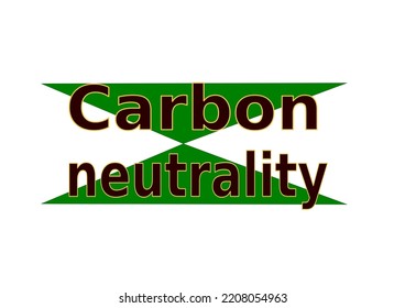 Carbon neutral banner vector used for advertising carbon neutrality.