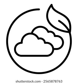 Carbon Neutral Icon Element For Design