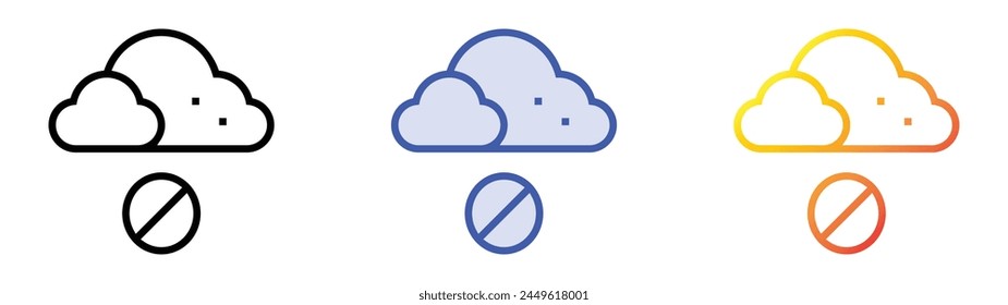 carbon neutral icon. Linear, Blue Fill and Gradient Style Design Isolated On White Background