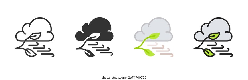 Paquete De Iconos Neutros De Carbono En Varios Estilos