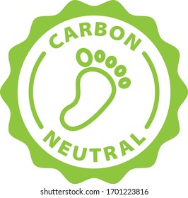 Carbon Neutral Outline Isolated Icon