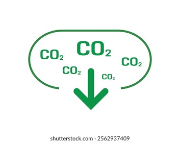 carbon neutral text information sign