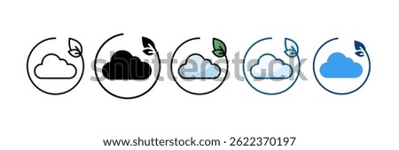 Carbon Neutrality Icon Set Multiple Style Collection