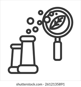 Carbon Neutrality Icon Vector Illustration Outline