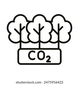 Carbon Offset Programs icon vector illustration