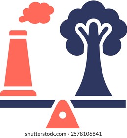 Carbon Offsets Icon Element For Design