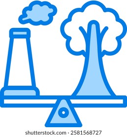 Carbon Offsets Icon Element For Design