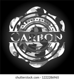 Carbon on grey camouflage pattern