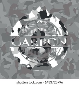 Carbon on grey camouflaged texture
