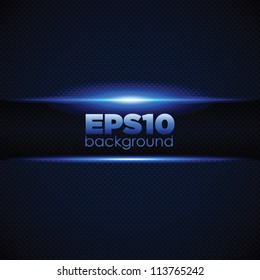 Carbon Pattern with light and space for text. Vector Illustration.