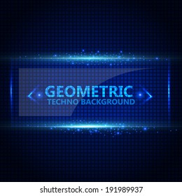 Carbon pattern with light and space for text. Vector Illustration.