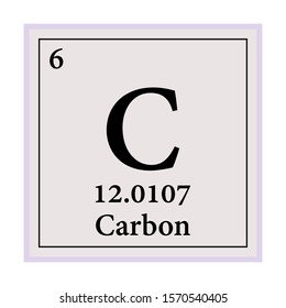 Carbon Periodic Table Elements Vector Illustration Stock Vector ...