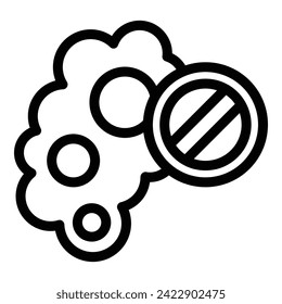 Carbon smoke icon outline vector. Gas car co2. Breath substance