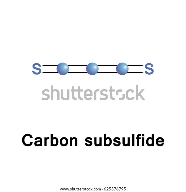 Carbon Subsulfide Inorganic Chemical Compound Formula Stock