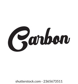 texto de carbono sobre fondo blanco.