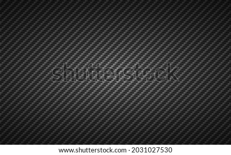 Carbon texture. Fiber background. Dark realistic backdrop. Industrial cells with shadow. Modern composite material. Fibre material wallpaper. Vector illustration.