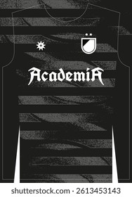 Carbon Tracks Black Pattern Football Jersey Sublimation Print