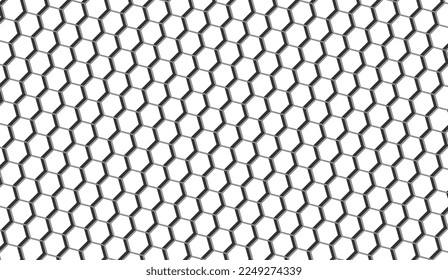 carbon white hexagon shape pattern simple wallpaper