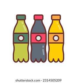 Icono de bebidas carbonadas en vector. Ilustración