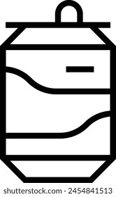 carbonated drinks icon. Thin linear style design isolated on white background