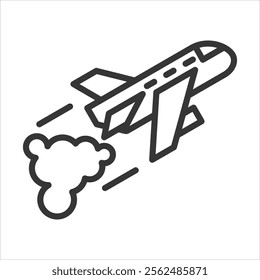 Carbondioxide Icon Vector Illustration Outline Style
