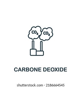 Carbone Deoxide icon. Monochrome simple icon for templates, web design and infographics
