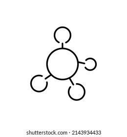 Carbone formule color line icon. Pictogram for web page, mobile app, promo.