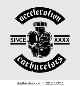 Royalty-free Acceleration of the carburetor logo design,… #1245253612 ...