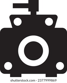 Carburetor icon on white background