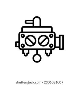 Carburetor icon in vector. Illustration