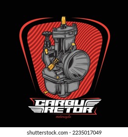 carburetor logo design vector illustration