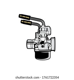 the carburetor vector illustration art