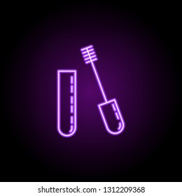 carcass for eyelashes icon. Elements of Beauty, make up, cosmetics in neon style icons. Simple icon for websites, web design, mobile app, info graphics
