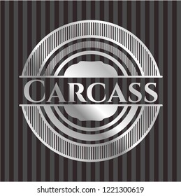 Carcass silver shiny badge