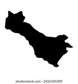 Carchi Province map, administrative division of Ecuador. Vector illustration.