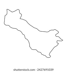 Carchi Province map, administrative division of Ecuador. Vector illustration.