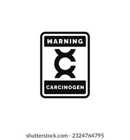 Carcinogen-Warnzeichen-Design, Vektorgrafik