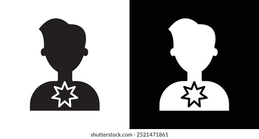 Carcinogen icon Vector flat thin line illustration