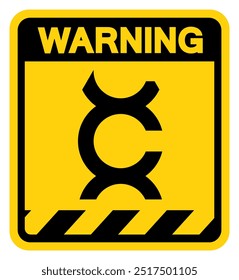 Signo De Advertencia De Carcinógeno, Ilustración vectorial, Aislado En La Etiqueta Del Fondo Blanco. EPS10