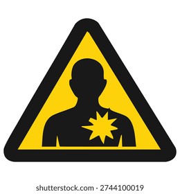 Carcinogenic Warning Sign Vector Illustration