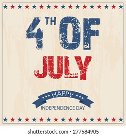 A card of 4th of july Independence Day celebrations.