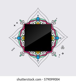 Card with abstract background for brochure, flyer or presentations design, vector illustration 