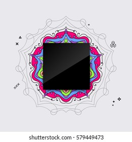 Card with abstract background for brochure, flyer or presentations design, vector illustration 