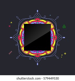Card with abstract background for brochure, flyer or presentations design, vector illustration 