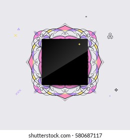 Card with abstract background for brochure, flyer or presentations design, vector illustration